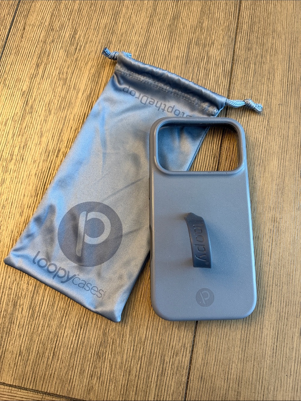 iPhone 18 Pro or 17 Pro - Loopy Case Denim Blue Phone Case with Pouch